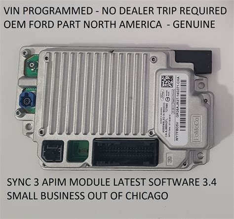 I have the current <b>APIM</b> programmed to my desires using FORSCAN, but it is now malfunctioning, even after reset etc. . Ford sync apim replacement cost